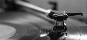 Background image of record player for Murrant "Msic" page